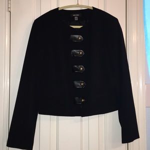 Nine West Button military style blazer.